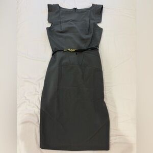 Single Charcoal Midi Dress
